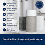 BLUEAIR Blue Pure 411 Auto,411,411+ Genuine Replacement Filter,Particle and Activated Carbon,fits Blue Pure 411 Auto,411 and 411+ Air Purifiers,(Pack of 11)