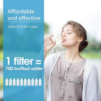 AQUA CREST Faucet Water Filter, Replacement for Brita® Filter, Brita® 36311 On Tap Water Filtration System, FR-200, FF-100, 100 Gallons, Chrome (2 Packs)
