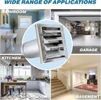 (4 Inch) Wall Vent Cover with Metal Mesh Screen,Exterior Hood Vent for House,Extended air Pipe.