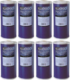 BLUONICS Carbon Replacement Water Filters 8pcs GAC Granulated 4.5" x 10" Cartridges