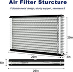 2-Pack 313 Air Filter Replacement Compatible with AprilAire Whole House Air Purifiers,Models 1310, 2310, 3310, 4300, MERV 13 20x20x4 Pleated HVAC AC Furnace Filter