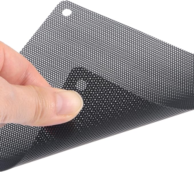uxcell PC Dust Fan Screen with Screws for Cooling Dustproof Case Cover PVC 120mm 5pcs
