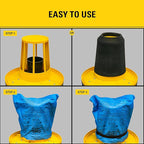 STANLEY - 251201 Stanley 25-1201 Blue Cloth, Reusable Filter with Clamp Ring for 1-5 Gallon Wet/Dry Vacuums, 1-Pack