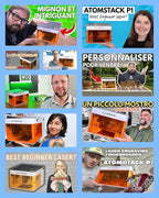 ATOMSTACK P1 5W Laser Engraver, Laser Cutter, Unibody Laser Engraving Machine, 10000 mm/min, 5000mW Diode for Beginners DIY, Wood, Leather, Acrylic, Metal, Portable, Single Laser, Class 1 Safe