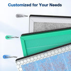 MSA3/MSA3S Pet Odor Replacement Filter Compatible with Membrane Solutions MSA3 and MSA3S Device, 4-Stage HEPA, 2 Pack