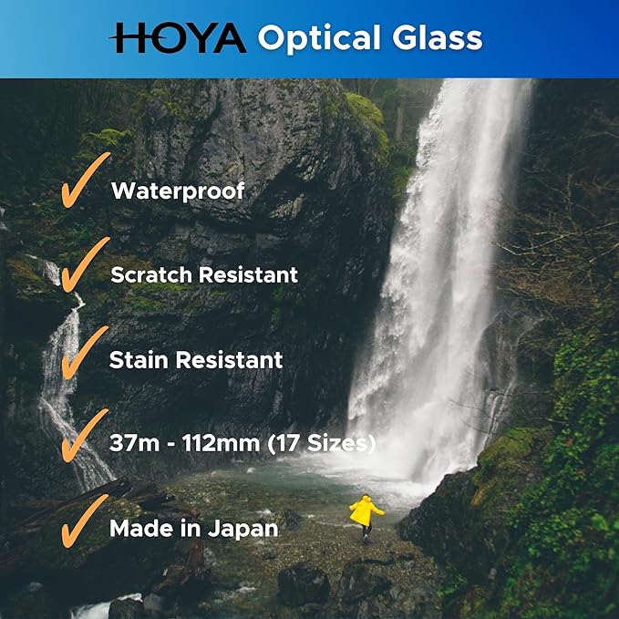 Hoya EVO Antistatic 62mm UV Filter — Camera Filters with 16-Layer SMC Coating, 3mm Thick, UV Optical Glass for Superior Resolution - Dust, Stain & Scratch-Resistant for Clear & Distortion-Free Images