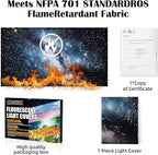 Fluorescent Light Covers - Classroom Covers for Ceiling Lights, 1 PCS 4 x 2 Feet Magnetic Light Filters, Classroom, Office Decor (Galaxy)
