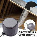 Grow Tents Vent - Dustproof Duct Filter, Flexible Vent Cover Tent with Two Pieces, Indoor Accessory Greenhouse Laundry Kitchen Rv, Grow Ten Covers for Plant Tent Airflow Control X0.39 Inches
