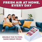 NORTHWEST ENTERPRISES Vent Filters, 24 Floor Vent Register Filters - 4"x10", 90 Day Filtration.