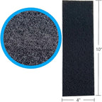 Activated Carbon Air Vent Filters for Home - 4" x 10" Dust Control - Air Filter Freshener for Home Vents to Purify Indoor Air and Homes - Register Filters for Floor Vents (48-Pack)