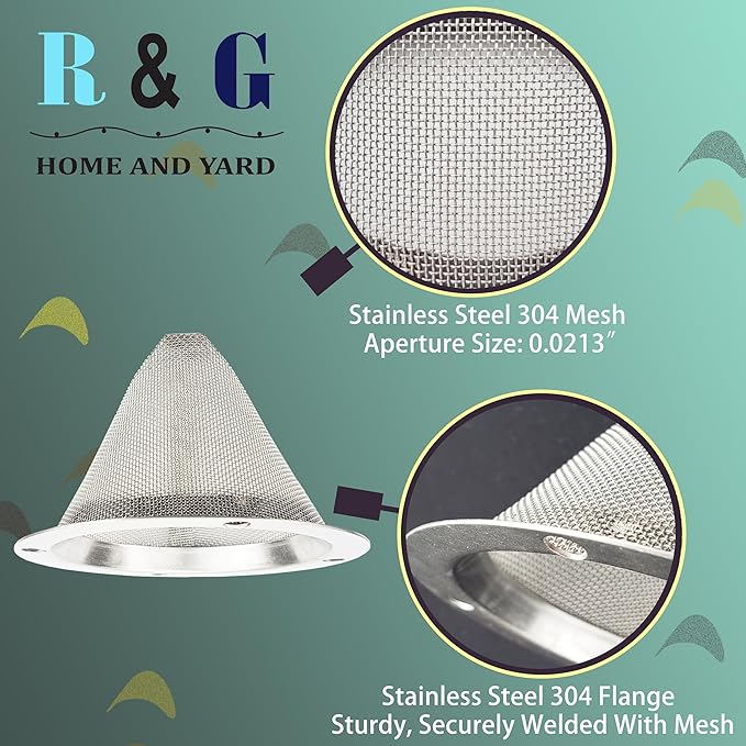 4 PCS-Cone-Type Spark Arrestor Screen 2.8”