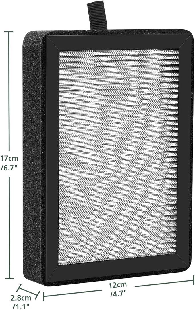 isinlive LV-H128 Air Purifier Replacement Filter Compatible with LEVOIT LV-H128/ PUURVSAS (HM669A) / ROVACS (RV60) 3-in-1 Middle Layer, 4 Pack LV-H128 Filters and 30 Pack Aroma Pads