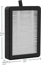 6 Pack LV-H128 Replacement Filter Compatible with LEVOIT LV-H128 / PUURVSAS (HM669A) / ROVACS (RV60) Air Purifiers, 3-in-1 Middle Layer, Activated Carbon Layer and Pre-Filter