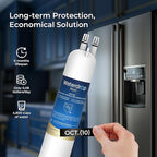 Waterdrop Plus EDR3RXD1 Replacement for Everydrop® Filter 3, 4396841, 4396710, 46-9083, 46-9030, WDP-F08 Refrigerator Water Filter, 2 Filters
