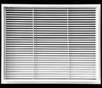 HVAC Premium 24'' X 18'' Aluminum Return Filter Grille for 1'' Filter - Easy Airflow - Linear Bar Grilles [Outer Dimensions: 26.5w X 20.5h]