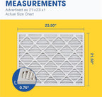 Aerostar 21.5x23.5x1 MERV 13-4 Count - Pleated Furnace & Air Conditioner Filters - Removes Bacteria, Dust, Cold & Flu Germs, Lint, Mold, Pet Dander, Allergy-Causing Pollen, Smog, Smoke & Viruses