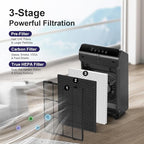5510 Filter Q Replacement for Winix 5510 and 5520 Air Purifier, 1x H13 True HEPA + 1x Activated Carbon (Part# 1712-0123-00)