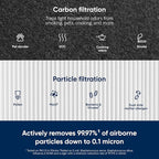 BLUEAIR Blue Pure 411 Auto, 411, 411+ Genuine Replacement Filter, Particle and Activated Carbon, fits Blue Pure 411 Auto, 411 and 411+ Air Purifiers