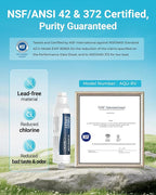 AQUA CREST RV Water Filter, RV Inline Water Filter with NSF Certified, Reduces Chlorine, Bad Taste and Odor, Ideal for Garden and Camper (Filter 4 Pack)
