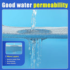 AQUANEAT Aquarium Filter Sponge 8-Layer Filter Media Pad, Cut-to-Size Foam Floss for Fish Tank Sump Pond (47" x 12" x 0.6")