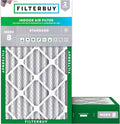 Filterbuy 12x20x4 Air Filter MERV 8 Essential Dust & Allergy Defense (2-Pack), Electrostatic Pleated HVAC AC Furnace Filters Replacement, Made in USA (Actual Size: 11.50 x 19.50 x 3.63)