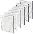 Amazon Basics 12x12x1 Air Filter 6 Pack, MERV 11 AC Furnace Filters (Actual Size: 11.75" x 11.75" x 0.75")