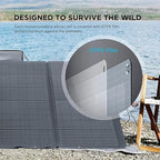 EF ECOFLOW Solar Generator 120V/3.6KWh DELTA Pro with 400W Portable Solar Panel, 23% High Efficiency, 5 AC Outlets, 3600W Portable Power Station for Home Backup Outdoors Camping RV Emergency