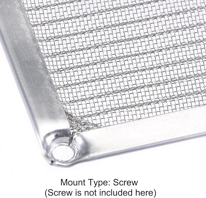 MECCANIXITY 92mm Computer Fan Filter Grills Stainless Steel Mesh Dustproof Case Cover for Computers, Pack of 2