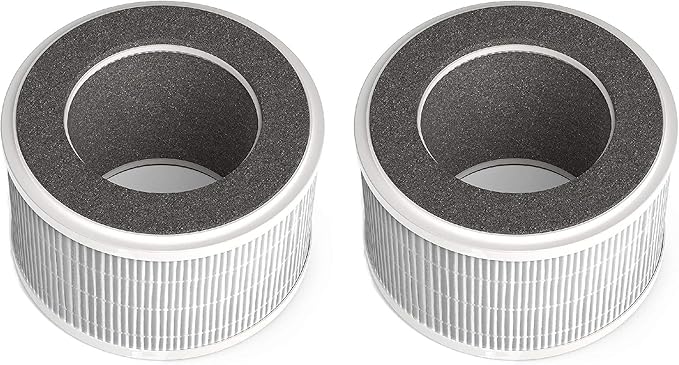 Nispira True HEPA Air Filter Replacement Compatible with hOmeLabs 3-in-1 Compact Ionic HEPA Air Purifier, 2 Packs (NOT COMPATIBLE WITH OTHER BRAND BUT ONLY HOMELABS COMPACT AIR PURIFIER)