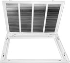 Venti Air 24" X 20" Steel Return Air Filter Grille - Removable Face/Door for 1 inch Filters - HVAC Duct Cover Grill (2-3 Business Day Delivery) [Outer Dimension: 26.5"W X 22.5" H]
