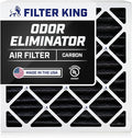 Filter King 14x30x1 Air Filter | 4-PACK | Carbon MERV 8 HVAC Pleated A/C Furnace Filters | MADE IN USA | Actual Size: 13.5 x 29.5 x .75"