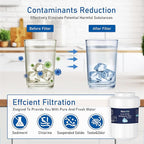 K003 Refrigerator Water Filter Replacement for GE MWF, martWater MWFP, MWFA, GWF, HDX FMG-1, WFC1201,WFC1201, RWF1060, 197D6321P006, PC75009,Kenmore 9991,GSE25GSHECSS, PSHS6PGZBESS (1)