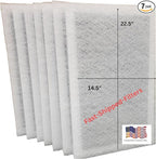 Fast-Shipped-Filters 7 Pack 16x25 Replacement Filter Pads Designed to Fit Dynamic Electronic Air Cleaner polarized pads refill White