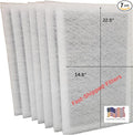 Fast-Shipped-Filters 7 Pack 20x25 Replacement Filter Pads Designed to Fit with Dynamic Air Cleaner 20x25 Refill White