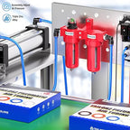 TAILONZ PNEUMATIC 0-150PSI 1/4 Inch NPT Aluminum Alloy Air Filter Drying System, Particulate Filter, Coalescing Filter, Desiccant Dryer Filtration and Drying
