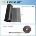 39x12 inch Customizable DIY Floor Vent Covers, Magnetic PVC Vent Mesh for Wall, Ceiling & Home Floor, PC Case Dust Mesh Filter