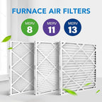 LotFancy 20x25x1 Air Filter MERV 13 6-Pack, Electrostatic Pleated HVAC Furnace Air Filter, Captures Pet Dander Smog Smoke, Actual Size: 19.75"x23.75"x0.75"
