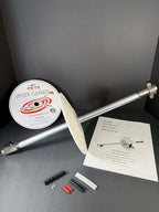 Air Filter Cleaner JUNIOR by Pete Industries, 360º rotating nozzle, Cleans 3.5"-8" ID, Made in USA- Compact Equipment Filter Cleaning Tool for Landscaping, Skid Steers, Mini Excavators, Mini Loaders +