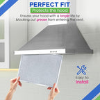 Bagean Stove Hood Vent Filter 11.8" x 14.3" BPS1FA30 - Compatible with NuTone Allure & Broan Range Hood Filter Replacement 99010299 - Fits QS1 QS2 30" Hoods - Blocks Grease & Filters Oven Air (1-Pk)