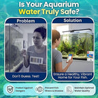 Digital Aquarium Water Test Kit, App-Enabled 10-in-1 Freshwater & Saltwater Aquarium Test Strips for Fish Tanks, Shrimp, Reef Test Strips, pH, Ammonia, Nitrate, Nitrite, GH, KH, Chlorine