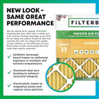 Filterbuy 16.5x21.5x1 Air Filter MERV 11 Superior Pet & Allergy Defense (1-Pack), Electrostatic Pleated HVAC AC Furnace Filters Replacement for Bryant and Carrier (Actual Size: 16.50 x 21.50 x 0.75)