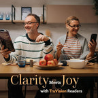 TruVision Readers Reading Glasses, Comfort Spring Hinges for Men and Women, 9501HP