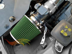 Rtunes Racing Universal Clamp-On Air Filter, Standard Cone, Dry Washable Design, Multiple Inlet Sizes (Green, 3.25" Inch)