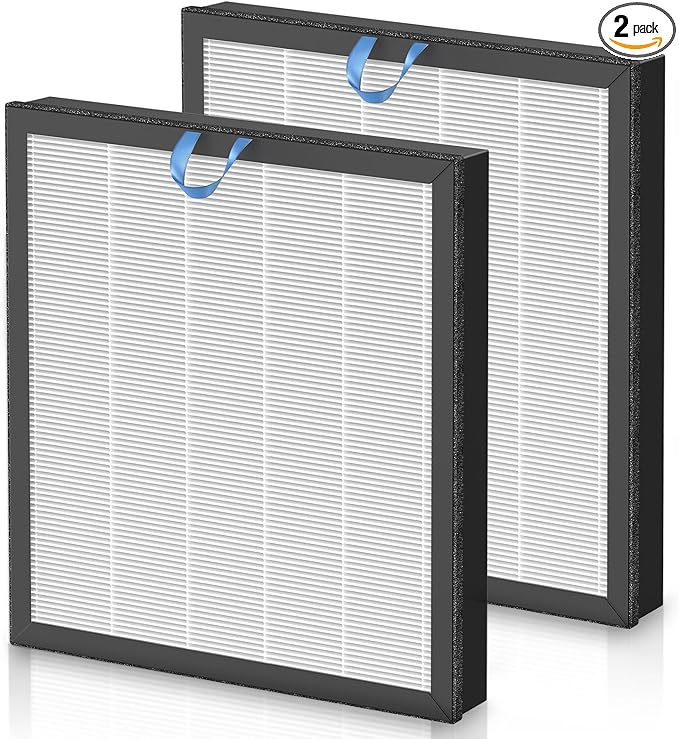 Vital 100S Replacement Filter for LEVOIT Vital 100S-P Air Purifier, HEPA and High-Efficiency Activated Carbon Filter for Smoke, Odor, Pollen, Vital 100S-RF, LRF-V102-WUS