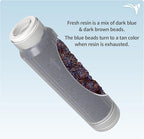 Aquatic Life 10-Inch Sediment, Carbon Block and Mixed-Bed Color Changing Deionization Resin Filters, RODI Reverse Osmosis Deionization Water Filter Replacement Cartridges Kit