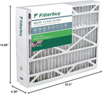 Filterbuy 20x21x5 Air Filter MERV 13 Optimal Smoke & Allergy Defense (1-Pack), Electrostatic Pleated HVAC AC Furnace Filters Replacement for Lennox and Electro-Air (Actual Size: 19.88 x 20.50 x 4.38)