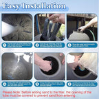 SX244DA Lateral Assembly with Center Pipe Compatible with Hayward s244t Sand Filter Tank, Threaded Lateral Assembly for Hayward S244TC, S270T, S270T2, Spa Pool Sand Filter Replacement Parts
