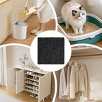 Trash Can Odor Absorber, Activated Charcoal Odor Filter, 20 Pack Adhesive Deodorizer for Home Kitchen Bathroom Office Compost Bin, Indoor Outdoor Use, Neutralizes Smells, Easy Installation