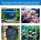 2" Thick Koi Pond Filter Pad, 12" x 36" Fish Pond Filters for Outdoor Ponds, Pond Filter Media, Pond Filter Material White Bulk Roll-Cut to Size-Fit for Aquarium Filter Floss