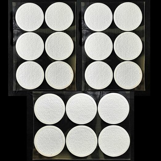 Microppose Original Synthetic Polyfil 2.5" Monotub Adhesive Filter Disks (6-Pack)